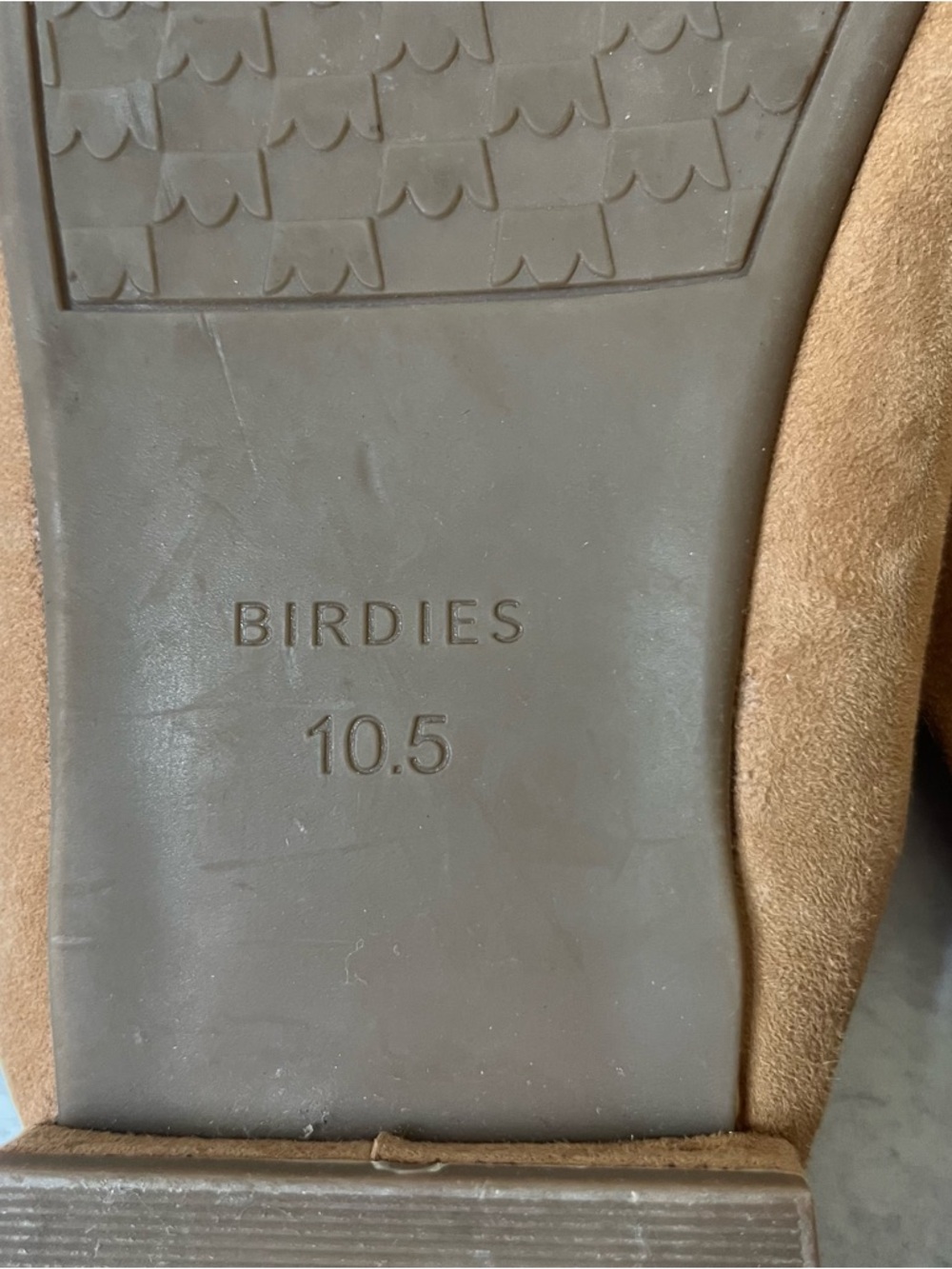 Birdies Suede Slip On Mules 10.5 Tan Beige Pointed Toe Neutral Flats - Picture 7 of 7
